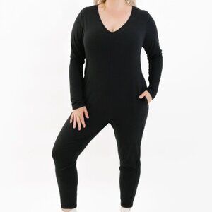 Smash + Tess Friday Romper in Midnight Black- Size Medium